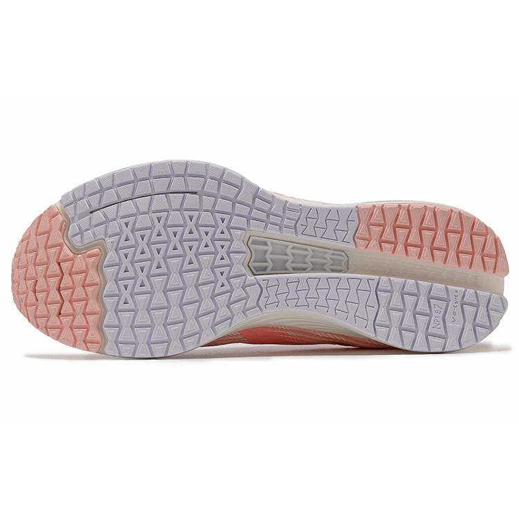 Li Ning Red Hare 4 V2 Беговые кроссовки с дышащей сеткой, амортизирующей подошвой, низкие, женские, кристально-розовые ARMR020-3