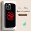 G-game of T-thrones fashion poster logo Phone Case For iPhone 17 16 15 14 13 12 Plus Pro Max High-end Luxury Magsafe Sheepskin