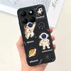 Space Man Dinosaur Back Bumper For Honor X8b Honor X9b Phone Case Matte Liquid Silicone HonorX8b X 8 b Soft Housing Funda Etui