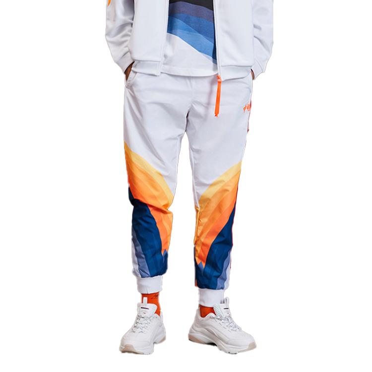 Мужские вязаные спортивные штаны Li Ning Белые Умеренно зауженные AYKP653-2