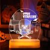 Easy Assemble Acrylic Night Lights Halloween Decoration Lights, Decorative LED Light, Skull/Pumpkin Table Creative Gifts for Lamp Home Party