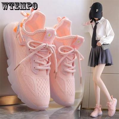 Женские летние кроссовки, уличная спортивная обувь, повседневные кроссовки, дышащие нескользящие неуклюжие кроссовки