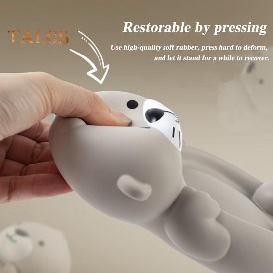 4 шт. плавающие игрушки для ванны в форме выдры для детей, обучающие интерактивные мягкие сжимаемые игрушки для ванны, непористый дизайн, безопасные игрушки для ванны для малышей