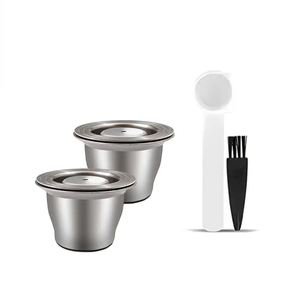 Многоразовые капсулы для Nespresso Многоразовая капсула из нержавеющей стали Crema Для фильтров эспрессо-кофе Многоразовые капсулы Кофейные аксессуары