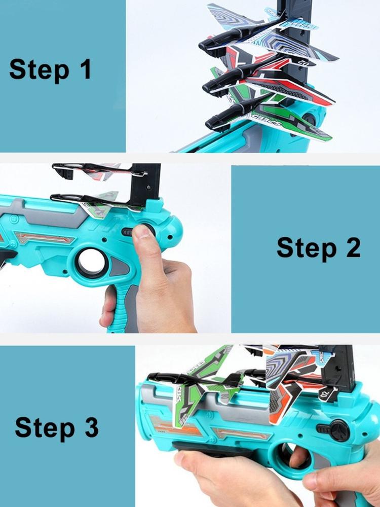 Catapult Plane Toys Sports Game Outdoor Garden Child Airplane Launcher Bubble Catapult Slingshoot Plane Toy Antistress Fidget Toys