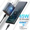 Зарядное устройство 45 Вт USB Type C Fast Chargeur Cargador Samsung Power Adapter Cable Galaxy S25 S24 Ultra S23 S22 S20 S21 FE A55 A56 Tab S9 + S8 S7