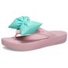 Crocs Classic Cloud Bow Flip Flops Women Footwear Pink 210182-606
