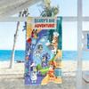 Bluey Friends Adventure Beach Towel Quick-Dry Soft Microfiber Comfortable Lightweight Perfect for Traveling Yoga Camping and Swimming