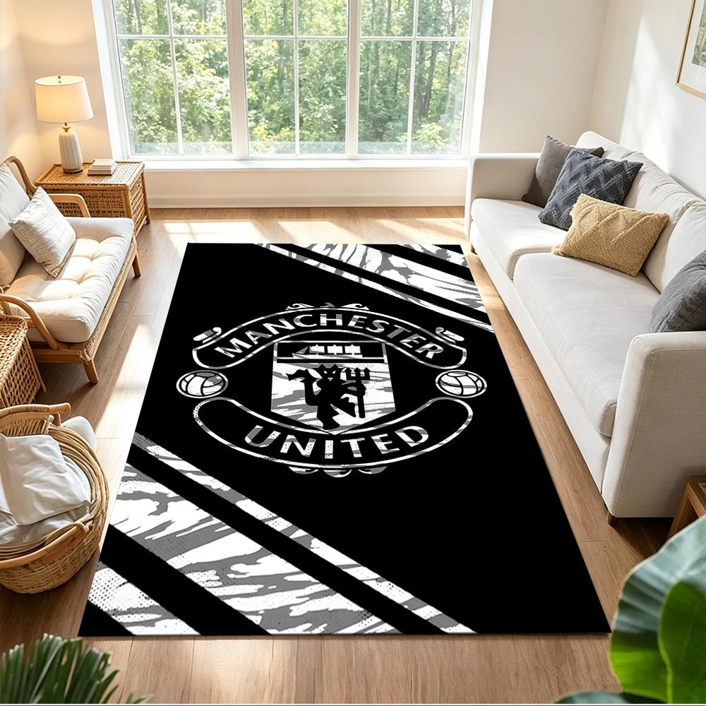 Red Devils United Pride 2D Printed Floor Mat Soft Plush Non-slip Bottom Corridor & Entryway Fashionable Home Decor Valentine's Day Gift