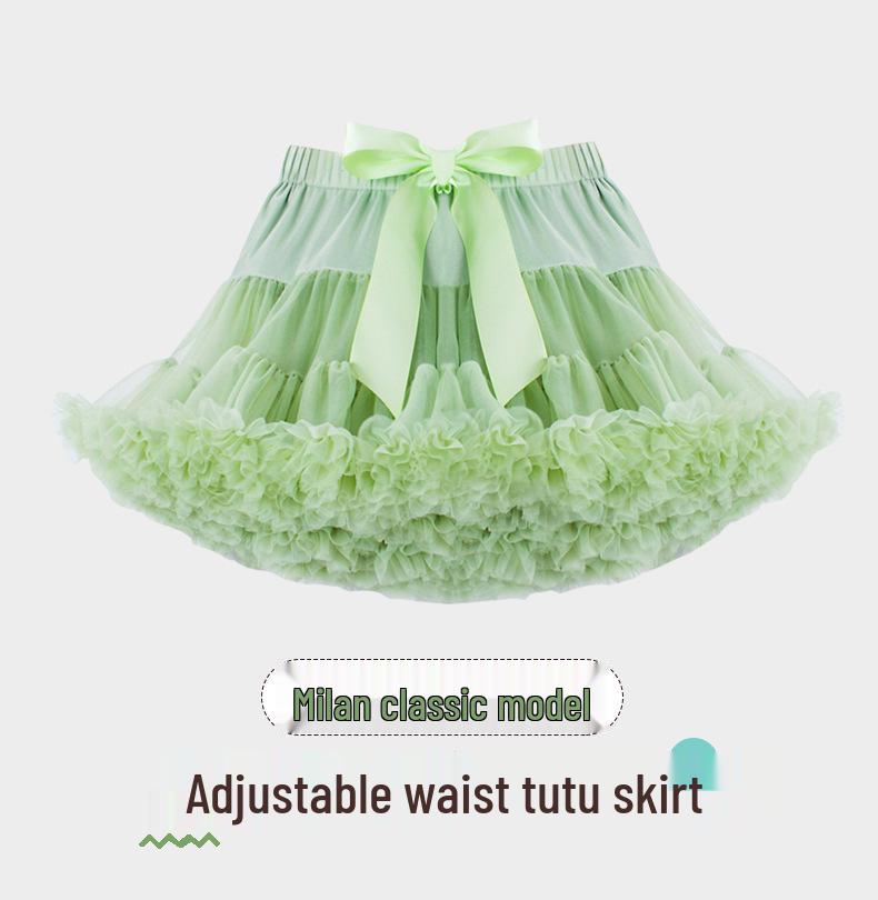 Синяя юбка-пачка принцессы: Платье из сетчатой пряжи для девочек на весну/лето