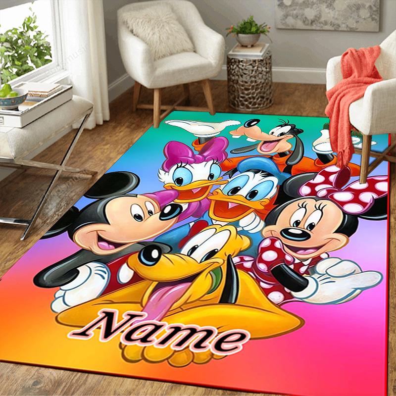 Custom 1Pc Mickey Mouse Artwork Rug Office Carpet Indoor Outdoor Entrance Doormat Nonslip Soft And Comfortable Living Room D916130