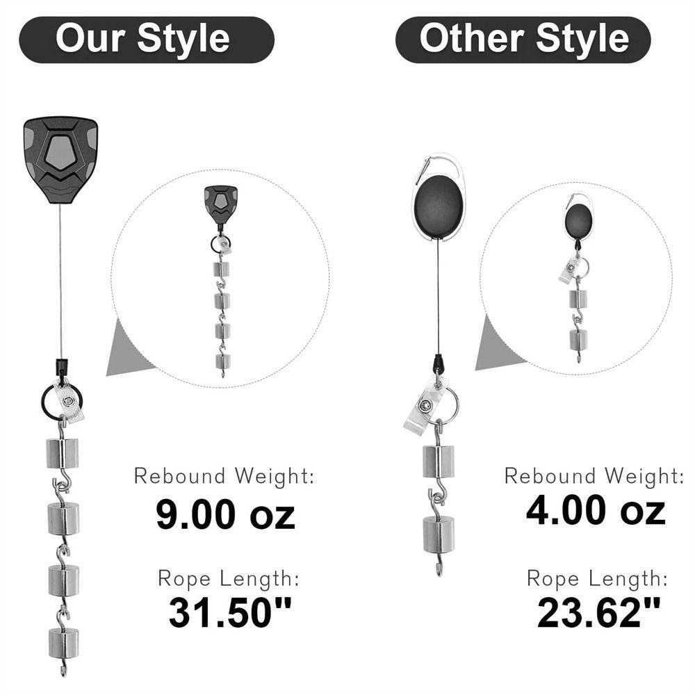 ID Lanyard Name Tag Badge Holder Badge Reel Easy-to-pull Buckle ID Card Holder Retractable Key Ring