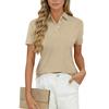 Женская блузка-топ в стиле business casual, с V-образным вырезом, коротким рукавом и пуговицами