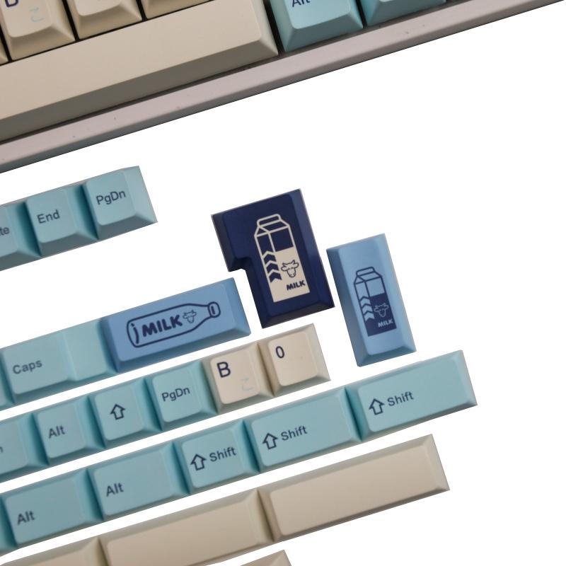 143 клавиши Fruity Milk Keycaps Profile PBT Dye Sublimation Mechanical Keyboard Keycap для MX h 61/68/87/98/104
