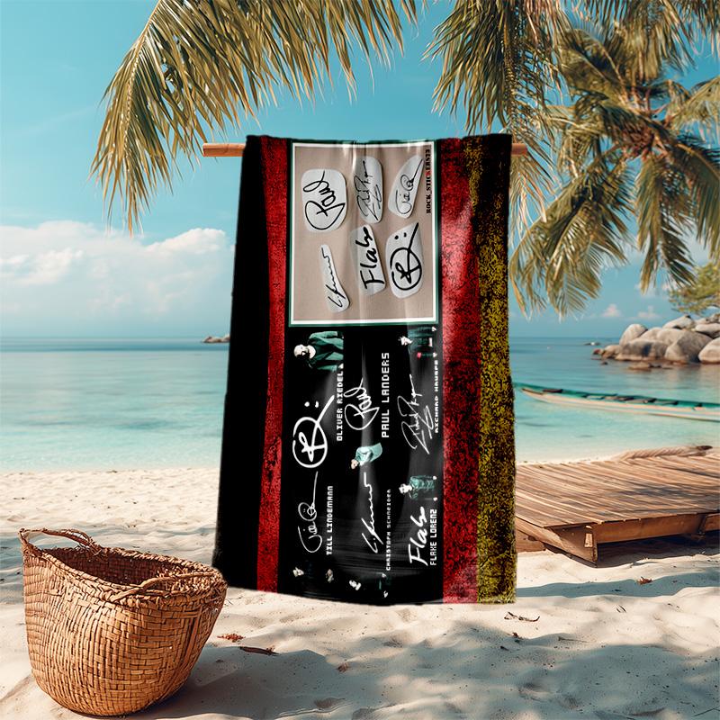 Till Lindemann, lead singer of the German heavy metal rock band Rammstein, outdoor camping vacation swimming beach scarf decorative blanket F8