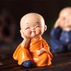 Creative 4 Little Monk Resin Ornaments, Desktop Decoration Crafts