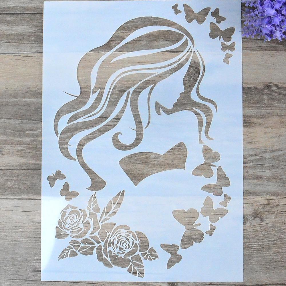 A4 Size Decorative Owl Stencil Template Painting Stencils for DIY Crafts Scrabooking Painting On Wood,Canvas,Floor,Wall and Tile