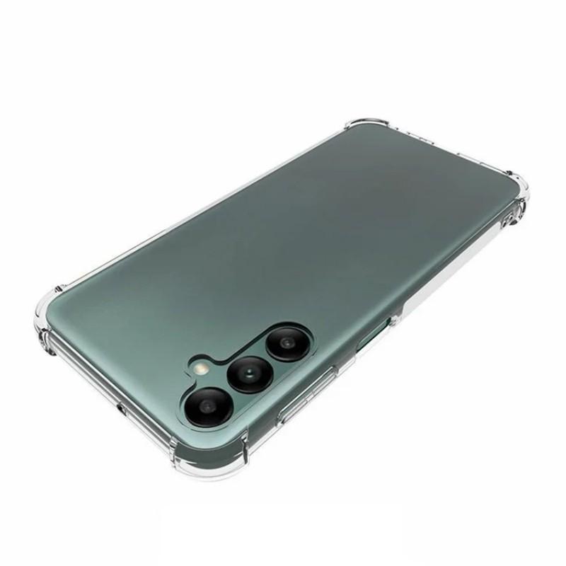 Для Samsung Galaxy A24 4G (162,1 х 77,6 х 8,3 мм) Задняя крышка WANLONFENG TM Series 2.0 мм прозрачный ТПУ чехол для телефона (Большое отверстие для линзы)