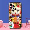 Japanese Lucky Cat Art Phone Case For iPhone 17 16 15 14 13 11 12 Pro Max Plus 13 12 mini 16e 17 Air Bumper Cover