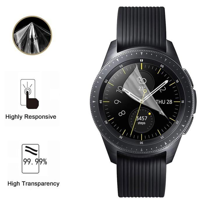 Protection écran pour Samsung Galaxy Watch - 46mm [Pack 6] Film Plastique Protecteur Résistant Ultra Mince Phonillico