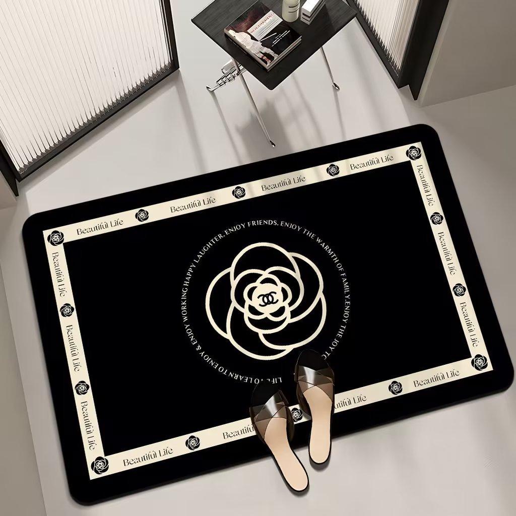 Diatom mud bathroom floor mat, toilet water absorption quick-drying, bath non-slip and anti-drop mat, toilet door floor mat