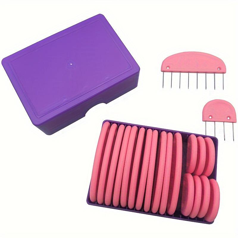 Лавандово-пурпурные вязальные булавки для придания формы шали и шарфу своими руками