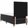LED Box Spring Bed with Mattress Black 100 x 200 cm Velvet