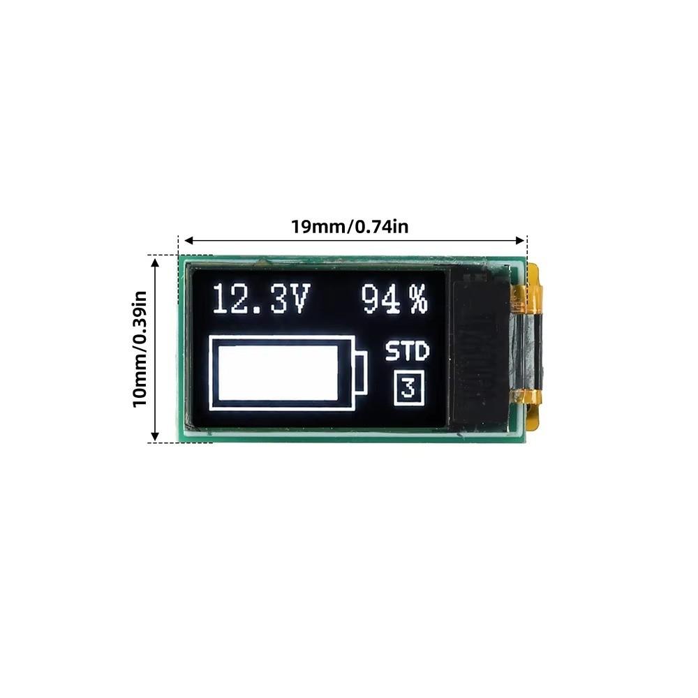 OLED Display Voltage Capacity Meter Adjustable Dual Display Digital Voltage Meter Optional Housing Ultra Thin