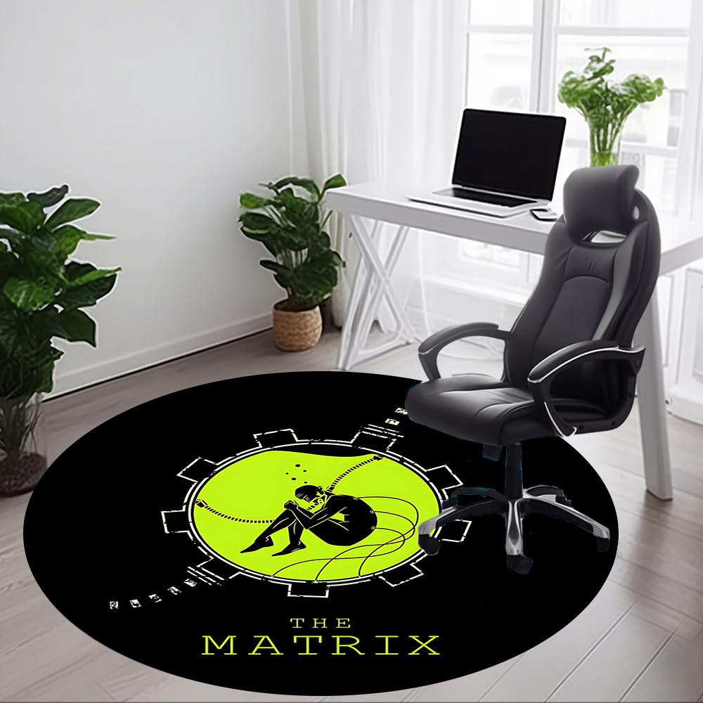 1 шт. Круглый ковер THE Matrix Office, Под офисные стулья, Спальня, Гостиная, Декор для дома, Декор комнаты, Доступен в различных размерах