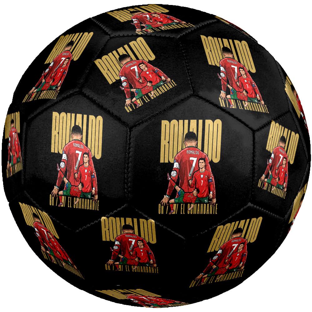 Cristiano Ronaldo Soccer Ball Size 5 Football Machine-Stitched Indoor/Outdoor Training and Matches Soccer Accessory