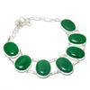 Green Onyx Gemstone 925 Sterling Silver Jewelry Necklace 18"