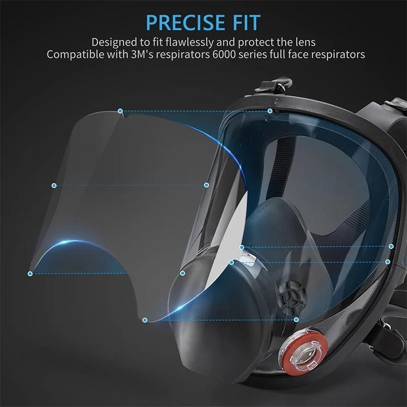 Protective Scratch Resistant Film For 3M 6800 Gas Mask Respirator Full Face Window Screen Protector Painting Spraying Mask cover