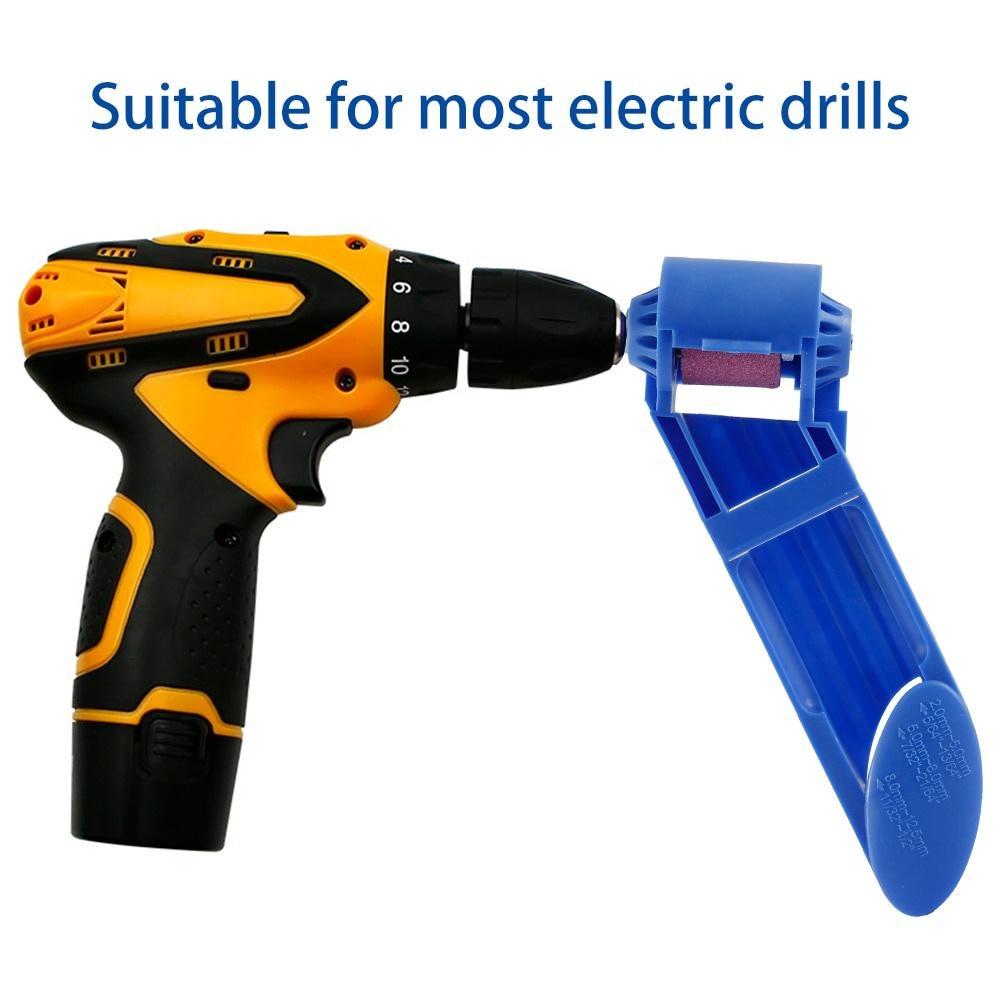 Точилка для сверл Устойчивый адаптер Прямой хвостовик Механическая шлифовальная машина для сверл Корундовый шлифовальный круг Полировальная точилка