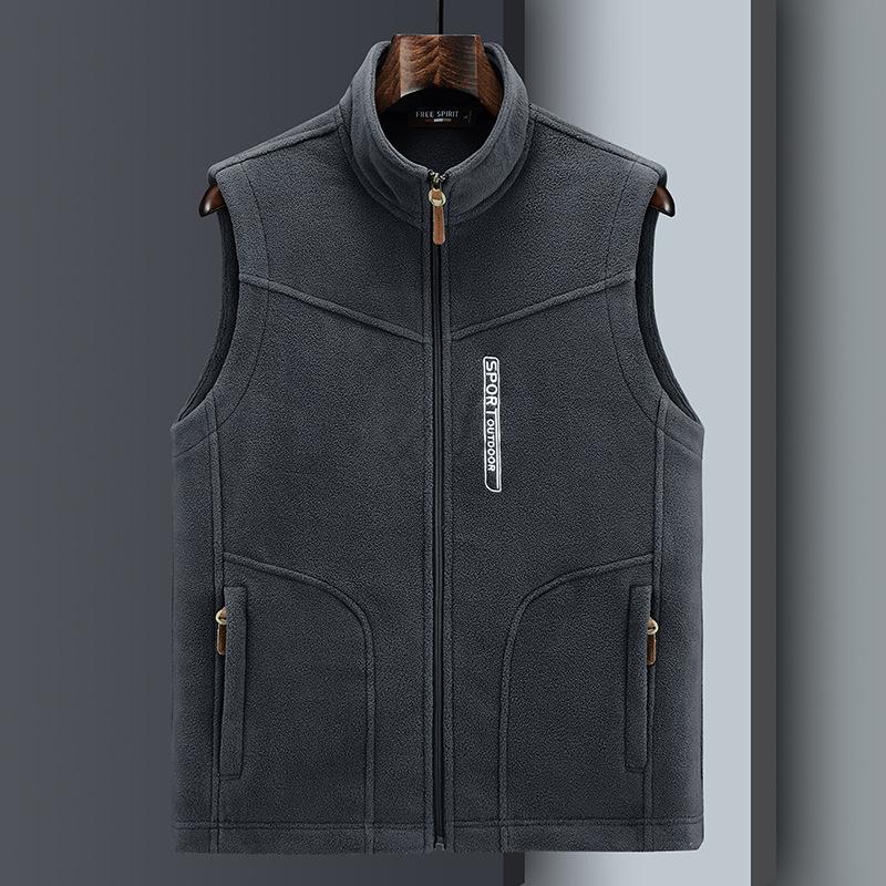 Plus Size Men 'S Fleece Vest Casual Fleece Thermal Vest Vest Jacket