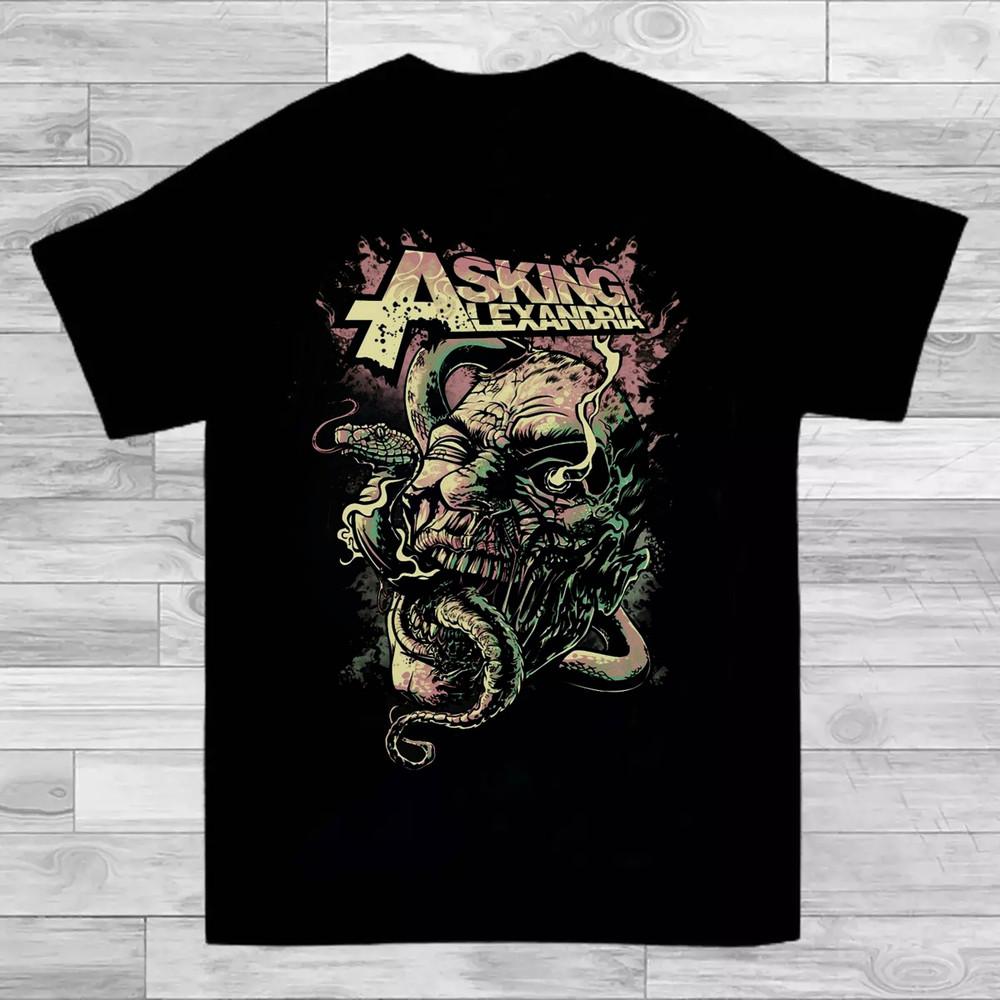 Горячий тренд Asking Alexandria 100% Хлопок Все размеры Футболка Подарок для фаната BT410 Унисекс Футболка