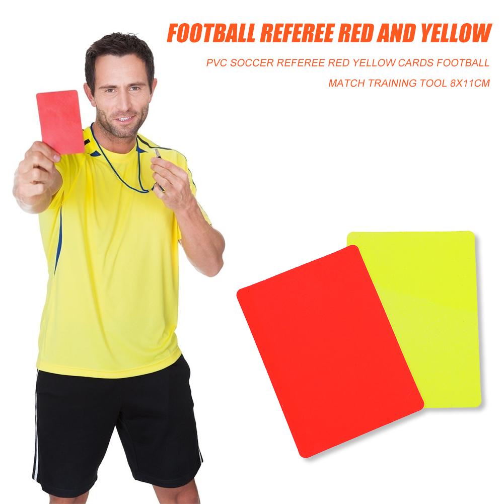 Hot Sale Red Card Multi-function 3.2x4.3 Inch Soccer Referee Red Yellow Cards for Football Match Training Referee