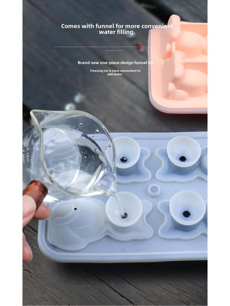 Силиконовая форма для льда в форме кошки 