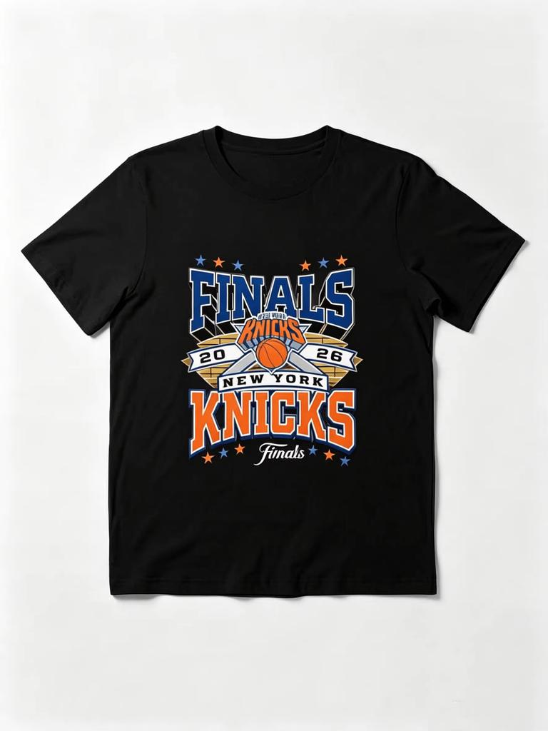 Футболка «Финал 2026», Летняя футболка New York Knicks, Новая, Унисекс, Хлопок, Дышащая, Стиль Y2K