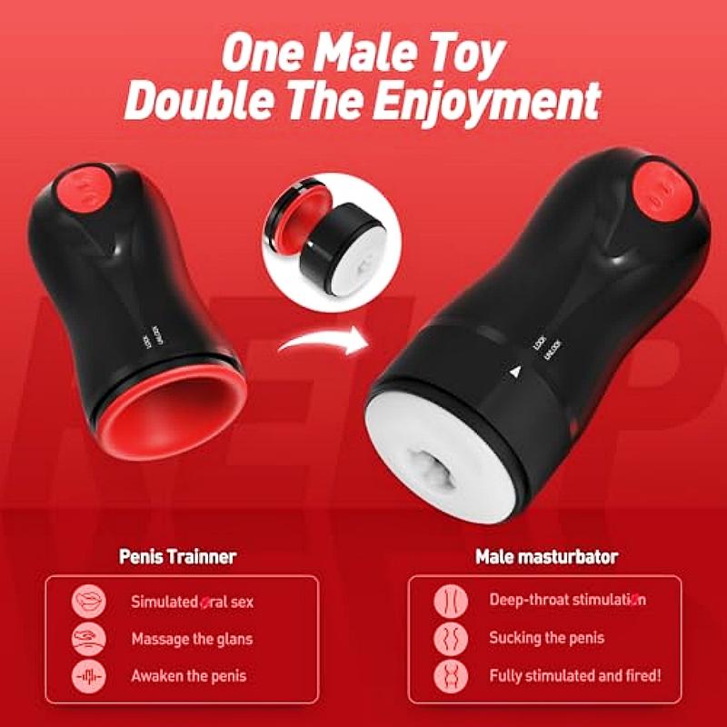 Powerful Penis Trainner Rotation Male Masturbator 3 Swirling 5 Tightening 10 Vibration Pocket Pussy Penis Massage Sex Toys Men