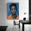 Черный человек, холст, картина, африканское искусство, портрет, граффити, постеры, принт, абстрактная фигура, настенные панно для гостиной, домашний декор