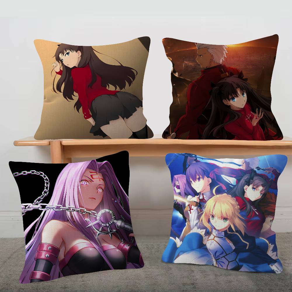 GAME Fatestay Night Pillowcase Toon Gift Cushion Cover Bedroom Home Sofa Chair Seat Decor Pillow Case