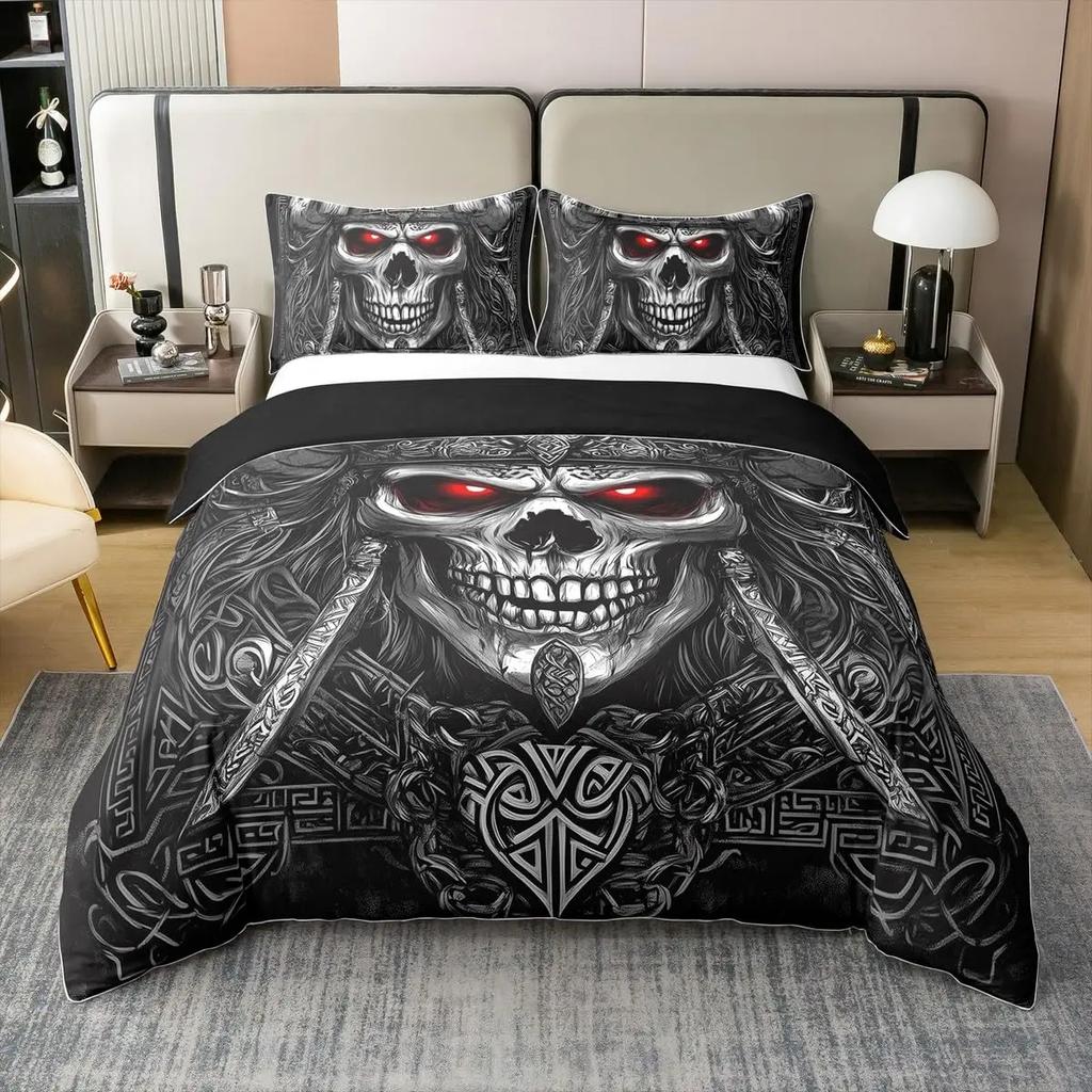 Комплекты пододеяльников с пиратским черепом для мальчиков, детей, мужчин, подростков, размера «queen», легкие комплекты постельного белья, морской комплект постельного белья, декор для спальни, без одеяла