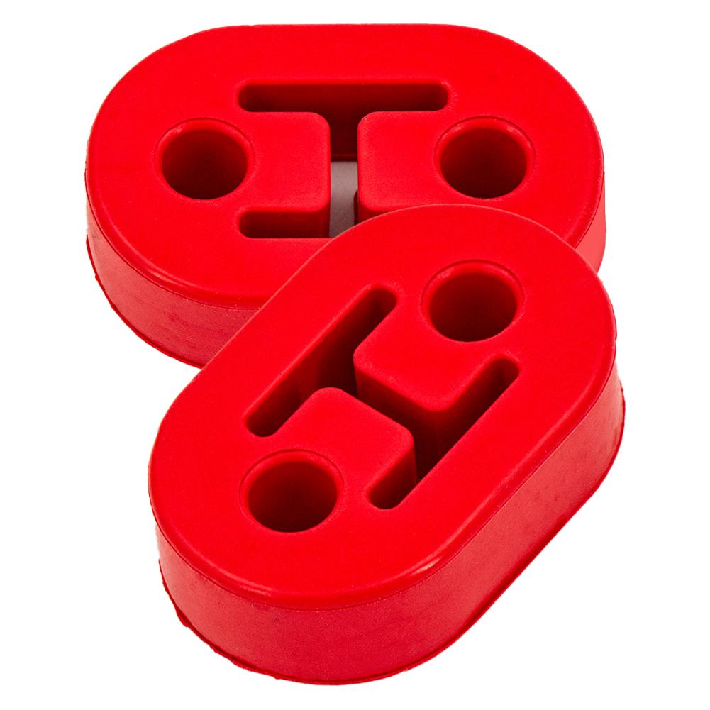 Universal Car Two-Hole Exhaust Pipe Mount Bracket Lifting Lug Modification Plus Long Muffler Support Shock Absorber Hanging Glue
