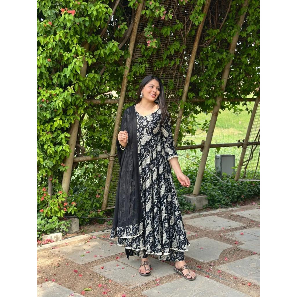 Болливудский набор Анаркали Курти Сальвар Камиз Индийский Пакистанский Топ Туника Праздничная Одежда SC-2188