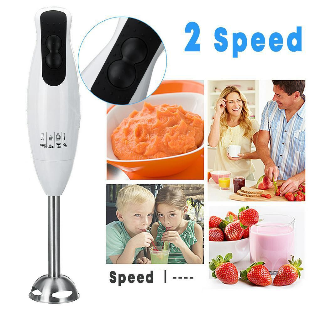 4 In 1 Electric Blender Immersion Hand Stick Blender Mixer Vegetable Meat Grinder Whisk Juicer Mixer Smoothie Cup Kitchen 600W