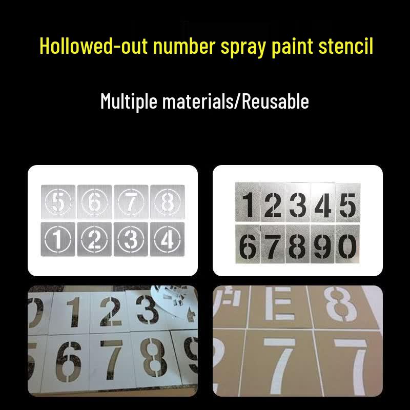 ZOCI Stainless Steel Spray Painting Stencils (15cm Character Height)