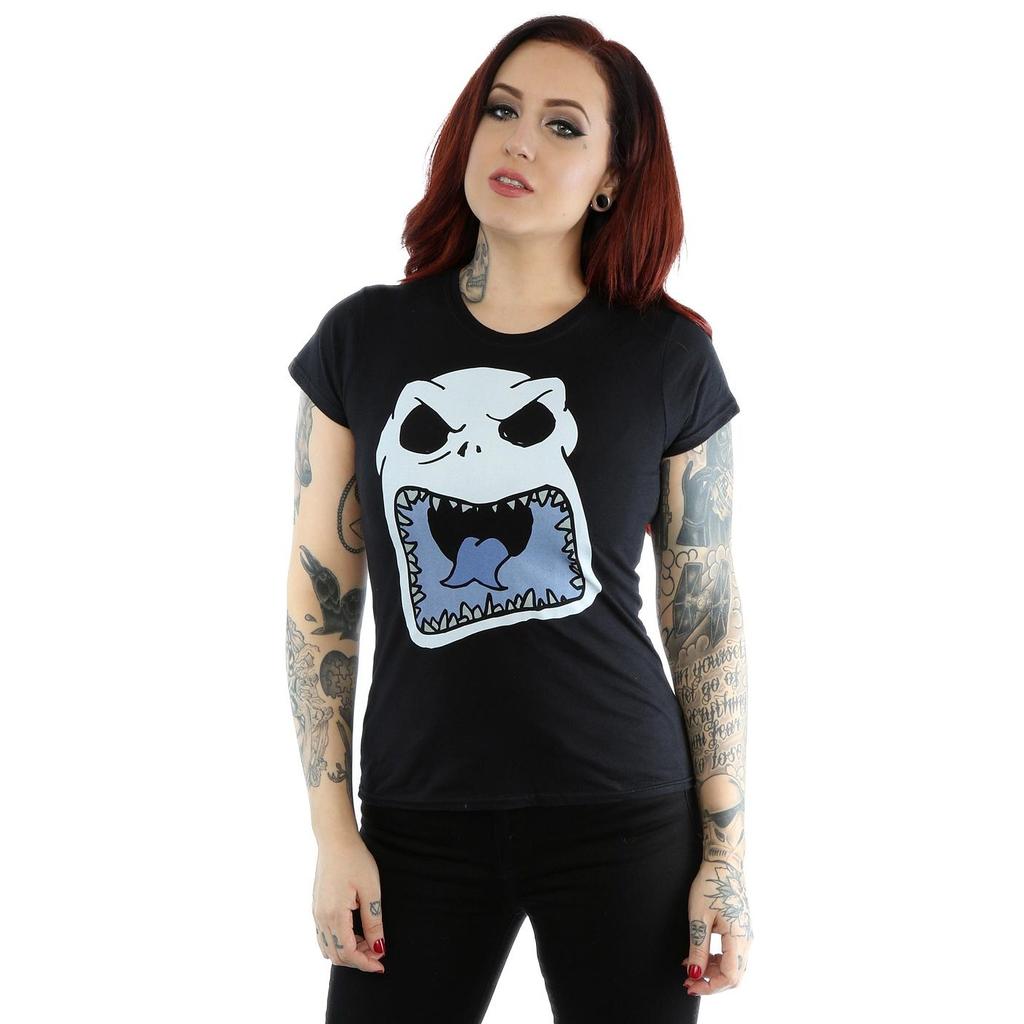Disney Womens/Ladies Nightmare Before Christmas Jack Skellington Scary Face Cotton T-Shirt