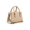 Coach Darcie Color Block Zip Closure Pebble Leather Tote Bag Women handbags Beige CH289-SVVFQ