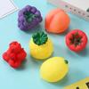 Виниловые игрушки-сквиши в виде фруктов, сенсорные игрушки для малышей для игры в воде, имитация фруктов и овощей, пищащие, для сенсорной стимуляции, не содержат БФА, интерактивный набор для купания