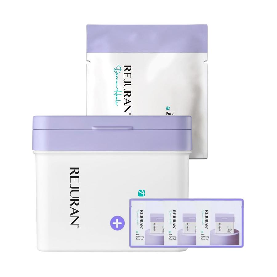 Rejuran Derma Healer Тонизирующие диски для сужения пор, двойной набор, 60 шт. (+ Сменные блоки 60 шт. + 6 шт.)